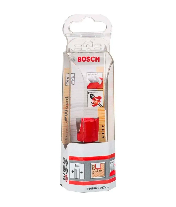 Fresa Expert Para Router Fresadora Tupí Para Caja De Bisagras Dos Filos Encastre 8mm 19 x 12,5 Profesional Bosch 2608629367 - Imagen 2