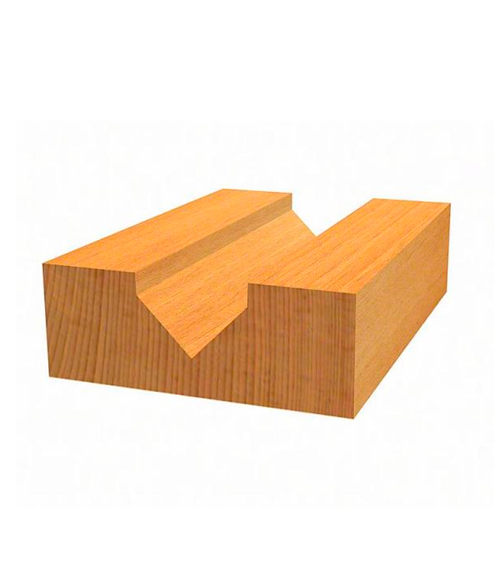 Fresa Expert/Durlock Para Router Fresadora Tupí En V Dos Filos Encastre 8mm 31,8 x 19 Profesional Bosch 2608629370 - Imagen 3