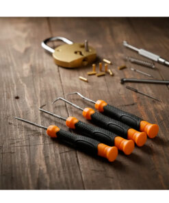 Alternative view of Juego Set Kit Destornilladores Perilleros De Precisión Ganchos Y Puntas Multiuso X 4 Piezas Lusqtoff Naranja L6924