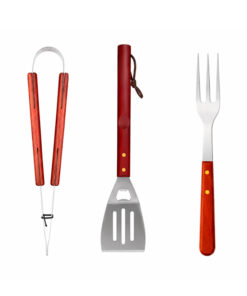 Kit Parrillero Asador x3 Piezas Tenedor Espátula Pinza Fema 69606790