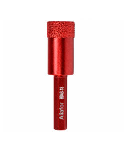 Mecha Copa Diamantada 18mm Porcelanatos Cerámicos Cerámicas Corte En Seco Encastre Hexagonal Aliafor Rojo BDAS-18