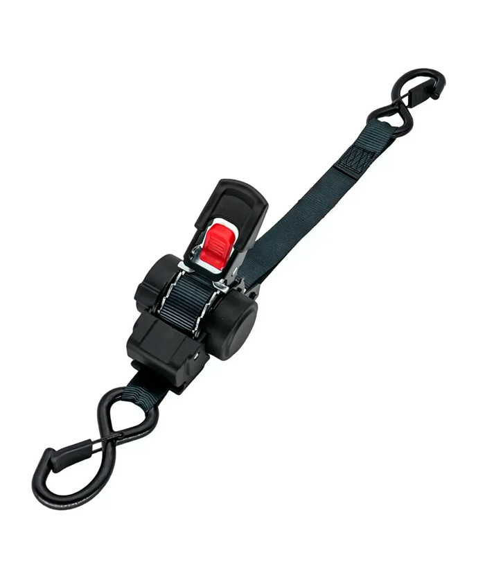 Cinta De Amarre Auto Retráctil Con Crique 3 x 25mm 700kgs Ruhlmann RU90101