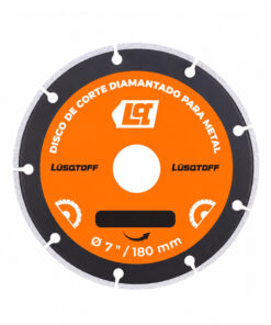 Disco De Corte Diamantado Corte Metal 7" 180mm Lusqtoff L13501