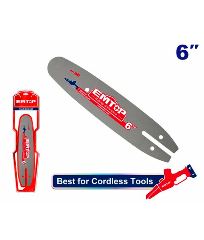Espada Para Motosierra a Batería Inalámbrica 6" Emtop ECSB6061