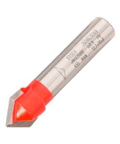 Fresa Expert Para Router Fresadora Tupí Ranurar En V Dos Filos Encastre 8mm x 12,7 x10 mm Bosch 2608629369