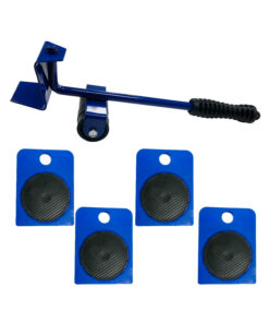 Juego Set Kit Soporte Base con Ruedas Auxiliares Elevador Deslizador Muebles Con Palanca x 5 Piezas Ruhlmann RU30251