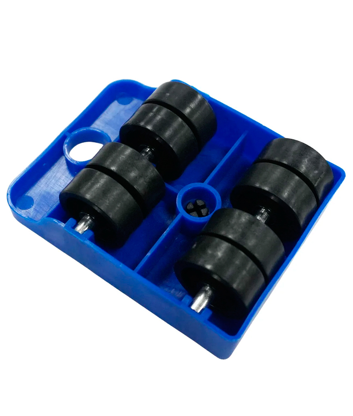 Juego Set Kit Soporte Base con Ruedas Auxiliares Elevador Deslizador Muebles Con Palanca x 5 Piezas Ruhlmann RU30251 - Imagen 3