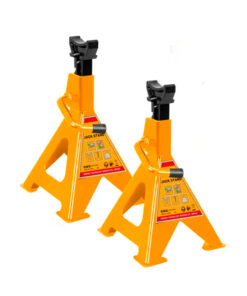 Juego Set Kit Par De Caballetes Soporte Para Auto 10 Tn Ingco Naranja/Amarillo HJS1001