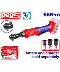 Llave Crique A Batería Inalámbrica 20V 65NM Encastre 3/8 Emtop EDRL2060151