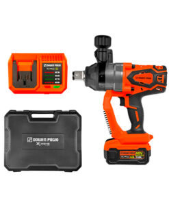 Llave De Impacto A Batería Brussles Encastre 1" 2500 Nm 40v + Maletín + Cargador Carga Rápida + 2 Baterías 40 V - 4,0 Ah Naranja Dowen Pagio 9992958 