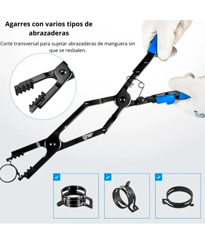 Pinza Saca Abrazadera Largo Alcance 17" Ruhlmann RU43349 - Imagen 4