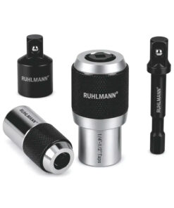 Alternative view of Juego Set Kit Porta Machos Ajustables 3/8 CR-MO / CRV Para Taladro Ruhlmann RU14015