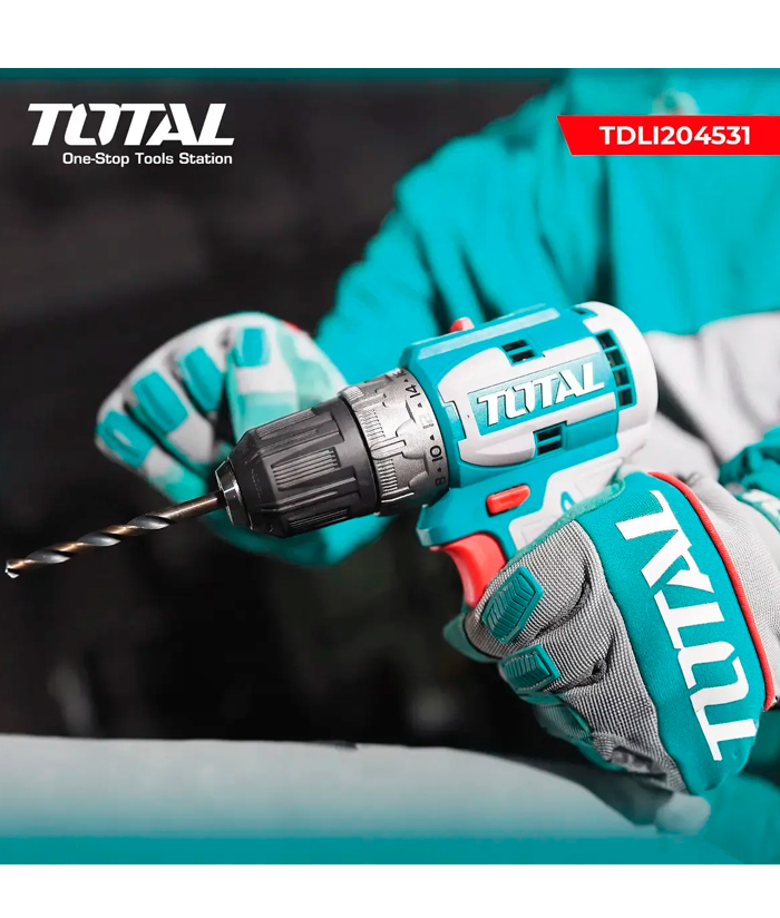 Taladro Atornillador 52Nm A Batería Inalámbrico 20V Motor Sin Carbones Brushless Total TDLI204531 - Imagen 3