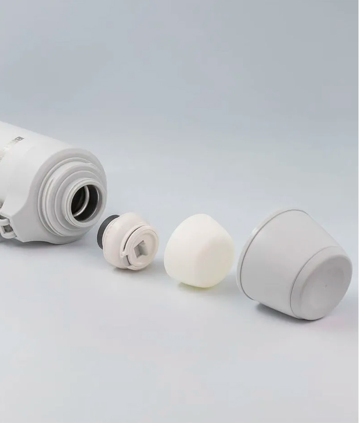 Termo 1.2lts Acero Inoxidable Gris/Blanco Bremen 8220 YERBERA DE REGALO! - Imagen 3