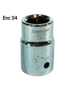 Tubo Bocallave Hexagonal 19mm Encastre 3/4" Milimétrico Lusqtoff L5419