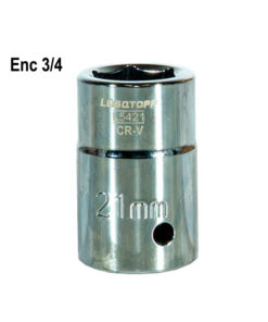 Tubo Bocallave Hexagonal 21mm Encastre 3/4" Milimétrico Lusqtoff L5421