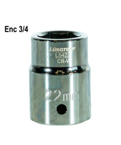 Tubo Bocallave Hexagonal 22mm Encastre 3/4" Milimétrico Lusqtoff L5422