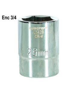 Tubo Bocallave Hexagonal 26mm Encastre 3/4" Milimétrico Lusqtoff L5426