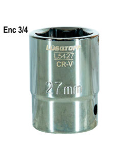 Tubo Bocallave Hexagonal 27mm Encastre 3/4" Milimétrico Lusqtoff L5427