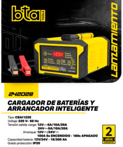 Alternative view of Cargador De Baterías Arrancador Inteligente 12V 24V Bta 242028