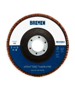 Disco Flap Cerámico 4-1/2" Para Metal Acero 115mm Grano 60 Bremen 8287