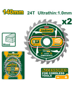 Disco Sierra Circular 5 1/2" 140mm 24 Dientes x 2 Unidades Jadever JDTC3K14