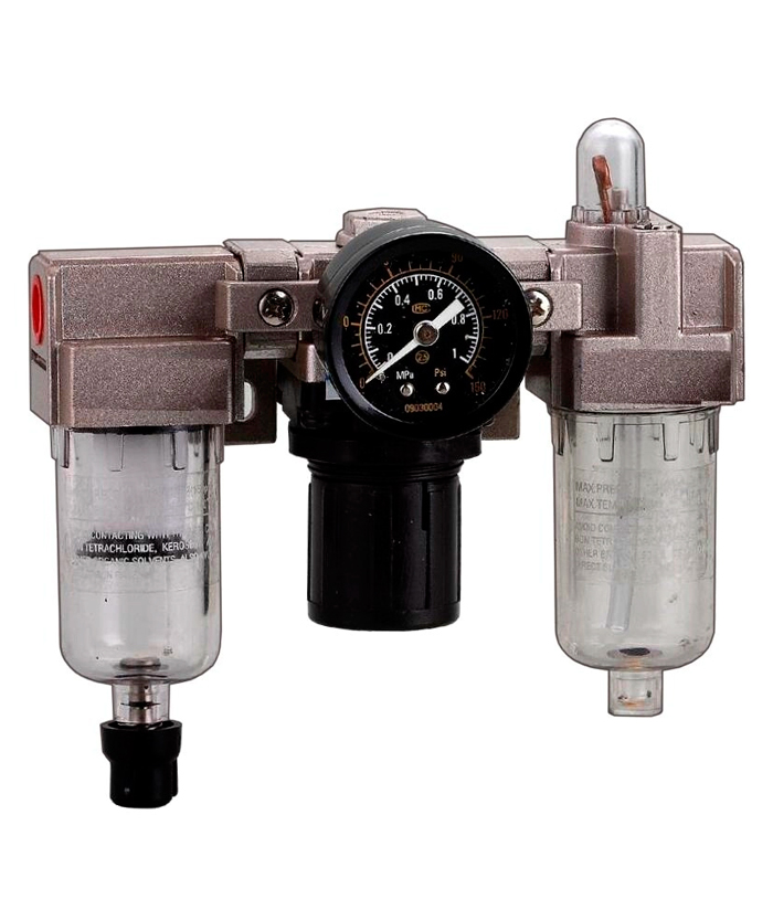 Filtro Regulador de Aire Lubricador Aceite Trampa Agua de Línea Aire 1/4" Para Neumática Fema 800290