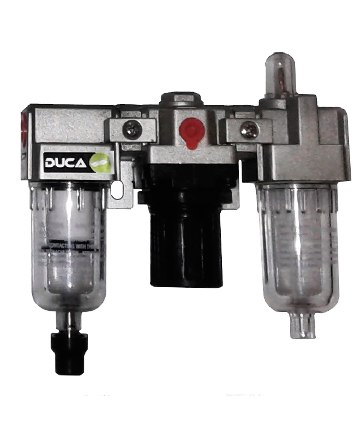 Filtro Regulador de Aire Lubricador Aceite Trampa Agua de Línea Aire 1/4" Para Neumática Fema 800290 - Imagen 2