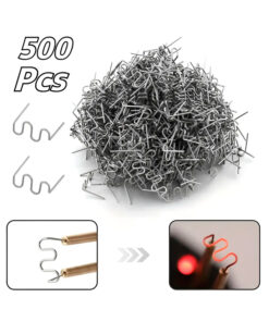 Juego Set Kit Grapas Grampas 0.8mm Térmicas Onduladas x 500 Unidades Para Soldador de Plástico Soldar Paragolpes Para SL50-8 Ruhlmann RU57507
