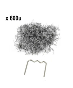 Juego Set Kit Grapas Grampas Tipo Planas 0.6mm Térmicas x 600 Unidades Para Soldador de Plástico Soldar Paragolpes Para Lusqtoff SL50-8 Bremen 8879 Bremen 8953