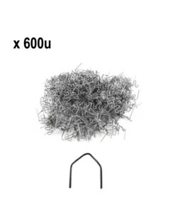 Juego Set Kit Grapas Grampas Planas Esquina Tipo V 0.8mm Térmicas x 600 Unidades Para Soldador de Plástico Soldar Paragolpes Para Lusqtoff SL50-8 Bremen 8879 Bremen 8951