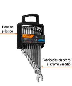 Alternative view of Bandeja Juego Set Kit Llaves Combinadas 6-22mm En Milímetros Milimétricas  x 11 Piezas Truper 15778