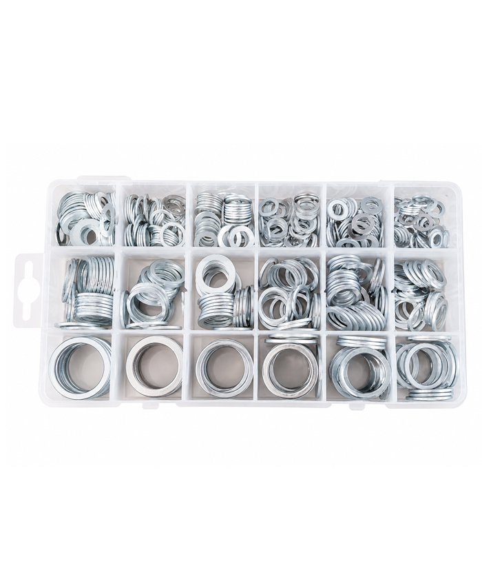 Juego Set Kit Arandelas Planas Aluminio X 508 Piezas Ruhlmann RU43370