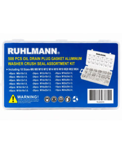 Alternative view of Juego Set Kit Arandelas Planas Aluminio X 508 Piezas Ruhlmann RU43370