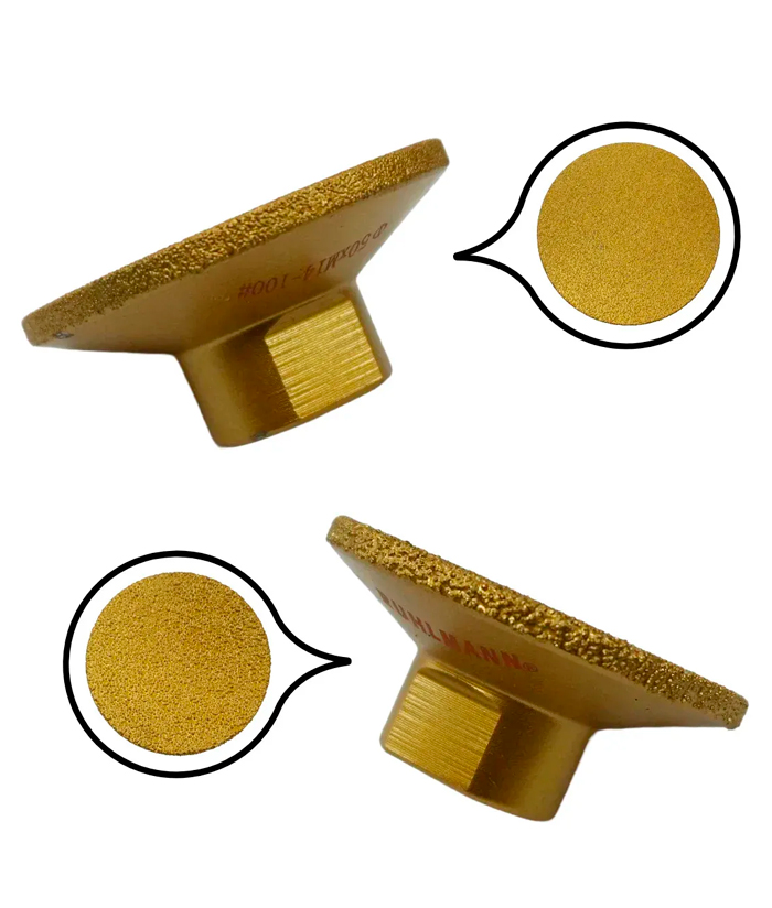 Juego Set Kit Discos Mecha Planos x 2 Unidades Diamantados Diamantada Amoladora G45 G100 M14 Ruhlmann RU15368 - Imagen 4