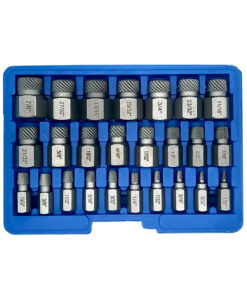 Juego Set Kit Extractor De Tornillos Multiestrias x 25 Piezas Ruhlmann RU25016
