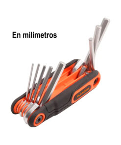 Juego Set Kit Llaves Allen 1,5mm a 8mm 8 En 1 Plegable Navaja Harden 540616