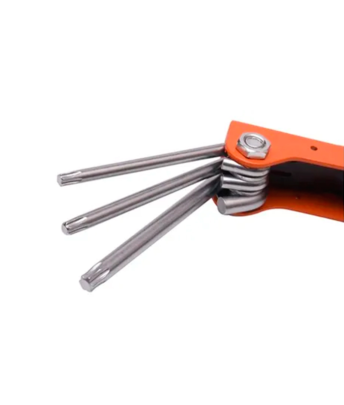 Juego Set Kit Torx Tipo Navaja Suiza 8 En 1 Plegable Harden 540612 - Imagen 2
