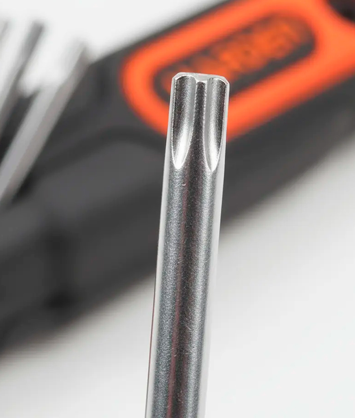 Juego Set Kit Tamper Torx Tipo Navaja Suiza 8 En 1 Plegable Harden 540617 - Imagen 4
