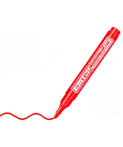 Alternative view of Marcador Industrial Rojo Punta 2-3mm x 12 Unidades Emtop EMJM1503