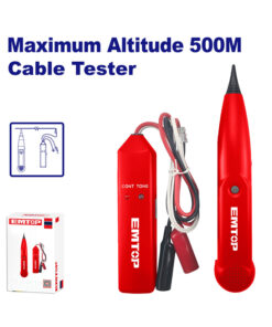 Tester Multímetro Rastreador de Cables Transmisor Receptor 500mts Emtop Rojo EMTP9502