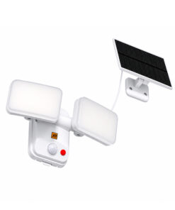 Reflector Solar Luz Led Orientable Cabezal Doble Con Sensor De Movimiento Con Panel 1200 Lúmenes Ja LLS149B