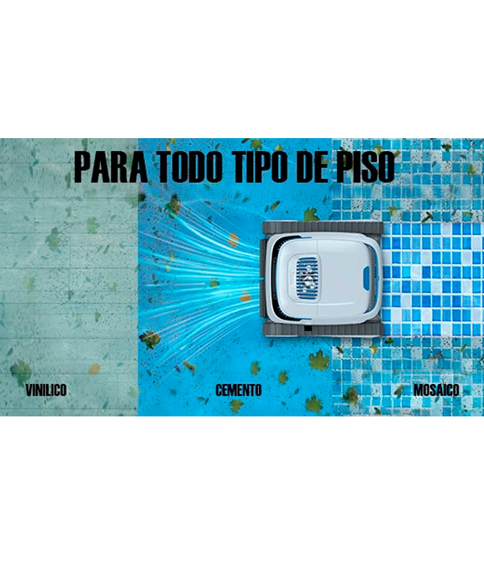Robot Limpia Limpiador de Paredes Fondos Suelos Pisos Piscinas Piletas Inteligente A Batería Inalámbrico Dowen Pagio POOL-BOT XP170 9995708 - Imagen 3