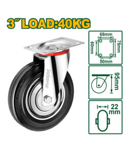 Rueda Giratoria 3" Hasta 40 Kilos Jadever JDJL3332