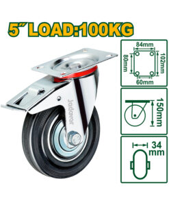 Rueda Giratoria Con Freno 5" Hasta 100 Kilos Jadever JDJL3353