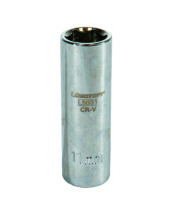 Tubo Bocallave Hexagonal Largo 11mm Encastre 1/4" Milimétrico Lusqtoff L5031