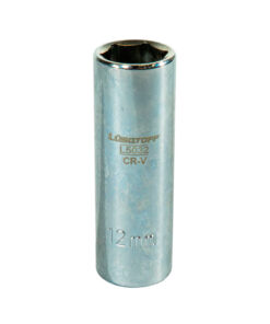 Tubo Bocallave Hexagonal Largo 12mm Encastre 1/4" Milimétrico Lusqtoff L5032