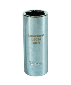 Tubo Bocallave Hexagonal Largo 14mm Encastre 1/4" Milimétrico Lusqtoff L5034
