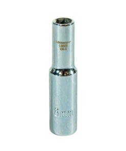 Tubo Bocallave Hexagonal Largo 6mm Encastre 1/4" Milimétrico Lusqtoff L5026