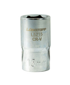 Tubo Bocallave Hexagonal 15mm Encastre 1/2" Milimétrico Lusqtoff L5215